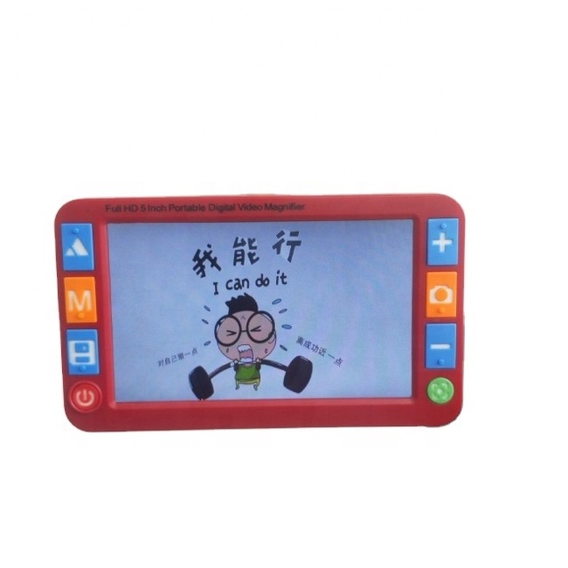 5 Inch TV High Definition Multimedia Interface Out Camera for Near Far View Foldable Stand Handle Video Magnifier