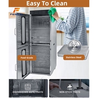 FXR Commerciële Voedsel Dehydrator Machine 48 Lagen Groente Fruit Beef Jerky Droger SUS304 RVS Droogapparatuur
