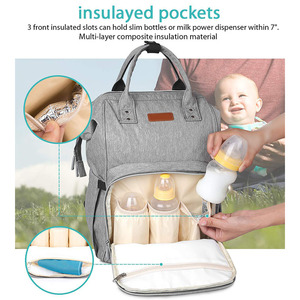 Custom Multifunction Travel <b>Baby</b> Nappy <b>Changing</b> Back Pack Diaper <b>Bag</b> Mummy Backpack - Product Image 3