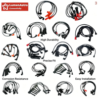 Nouveau jeu de câbles d'allumage, faisceau de fils de bougies d'allumage, norme OE, haute tension, pour voitures, numéros OE 32111091767/48322 CN ZHE, garantie non incluse