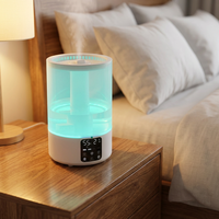 Vente directe usine – Humidificateur électrique ultrasonique 5L pour huiles essentielles avec lumière LED à changement de couleur, aromathérapie et désinfection pour la pièce