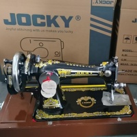 Machine à coudre manuelle électrique domestique JOCKY JA2-1, boîtier en bois, pour usage domestique