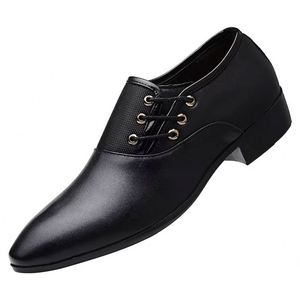 Chaussures décontractées pour hommes à enfiler, 100 % cuir véritable, personnalisation avancée, chaussures de ville à lacets pour hommes de qualité supérieure - Product Image 1
