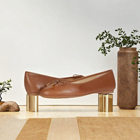 Nouvelles Chaussures Ballerines Femme en Cuir Véritable Style Mary Jane à Boucle, Légères et Confortables, Idéales pour l'Automne et l'Été