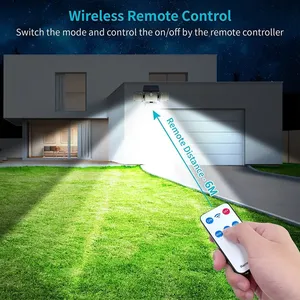 224led ngoài trời an ninh năng lượng mặt trời đèn cảm biến chuyển động không thấm nước Spotlight cho vườn nhà để xe cảnh quan 5 Wát PC panel năng lượng mặt trời - Product Image 6