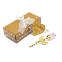 Rosa de Cristal al por Mayor para Regalo del Día de San Valentín 2025, Regalo para el Día de la Madre, Arte Creativo, Decoración Romántica para el Hogar, Recuerdo de Boda