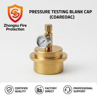 Capuchon de test de pression professionnel pour hydrant avec manomètre et soupape de décharge, raccord Storz mâle-femelle, équipement de lutte contre l'incendie, usine chinoise.