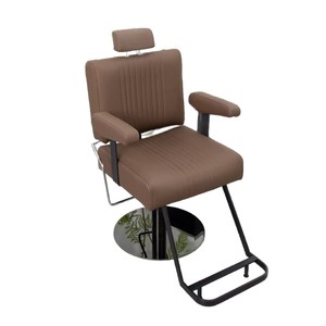Fauteuil de Barbier Robuste Inclinable Ergonomique en Acier Inoxydable pour Salon de Coiffure Neuf - Product Image 6