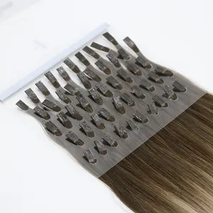 Changshunfa卸売人毛エクステンションフラットチップイタリアケラチンプレボンドヘアエクステンションフラットチップヘア