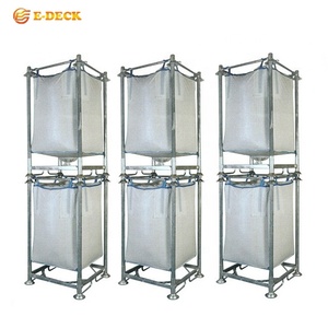 Heavy Duty Có Thể Tháo Rời Di Động Nhúng Nóng Kim Loại Mạ Kẽm Lưu Trữ Stackable Xe Nâng Số Lượng Lớn Túi Lớn Giá Pallet Cho Tấn Túi Lưu Trữ - Product Image 1