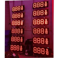 Paket Papan Tanda Gas LED 16 Inci Angka Digital, Bensin & Solar