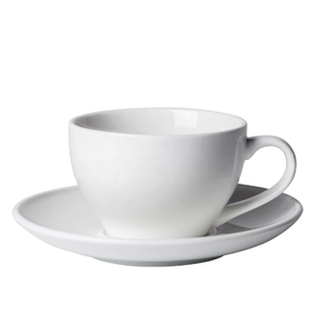 Vente en gros de tasses à cappuccino et à latte blanches simples, tasses à thé en porcelaine colorée, ensembles de tasses à <span class=keywords><strong>expresso</strong></span> et soucoupes en céramique - Product Image 3