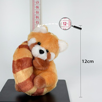 Porte-clés pendentif en peluche panda dessin animé super doux et mignon, en polyester et coton PP, en stock
