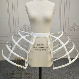 QUEENSGOWN <span class=keywords><strong>Jupon</strong></span> de scène noir et blanc de haute qualité, court, à 4 cerceaux, <span class=keywords><strong>avec</strong></span> armatures, accessoire pour <span class=keywords><strong>robe</strong></span> de scène - Product Image 1