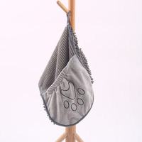 Serviette de bain de luxe à séchage rapide pour animaux de compagnie, en microfibre, pour chiens et chats, enveloppante, extra large, avec poches pour les mains, pour salle de bain, intérieur et extérieur