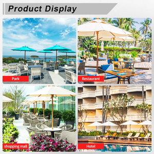 Sombrilla Parasol de 4m X 4m en Oferta, Sombrilla Decorativa para Cochera, <span class=keywords><strong>Playa</strong></span>, Jardín de Lujo, Sombrillas Chinas en Venta - Product Image 6