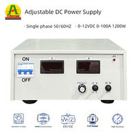 Alimentation électrique par galvanoplastie haute fréquence, 100 a12 v, redresseur pour placage en argent, 50 w, vente en usine en chine