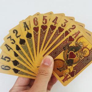 Cartes à jouer en plastique PVC de taille standard imprimées sur mesure, avec revêtement <span class=keywords><strong>Tic</strong></span>, pour un jeu facile et agréable, poker - Product Image 2