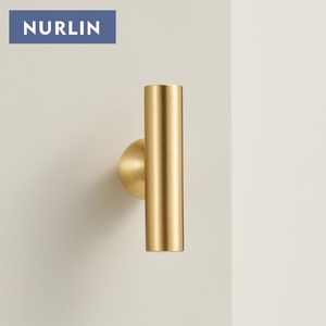 Nurlin laiton boule ronde pied armoire boutons 4 tailles longue porte tirer t-bars Protection antioxydante poignée de meubles - Product Image 3