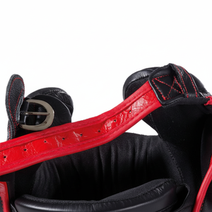 Professional Boxing Head Guard <b>Safety</b> <b>Helmet</b> with Genuine Leather Adjustable Hook and Loop Closure - Product Image 1