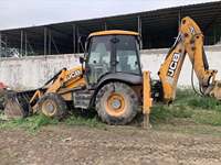 JCB 3CX — machine de tractopelle à 4 roues, avec marteau hydraulique, d'occasion