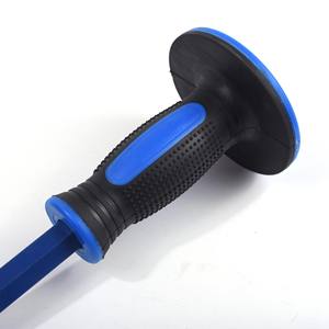 Ciseaux plats en acier à pointe plate à deux tons haut de gamme avec manche en caoutchouc, ciseaux plats en ciment pour maçon, outils de quincaillerie et ciseaux à pierre - Product Image 5