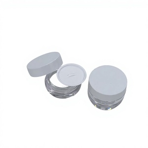 Contenant Cosmétique Transparent <span class=keywords><strong>Mini</strong></span> 5g 10g Vide pour Beurre Corporel et Crème Visage en PETG avec Couvercle Rond et Sérigraphie – Vente en Gros - Product Image 5