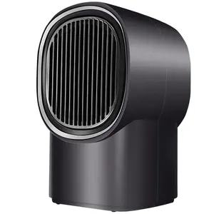Schwarz/Grau farbe Tragbare Elektrische Heizung Fan Ein-Taste Wand Outlet Air Heizung Wärmer Mini Heizung Stille Büro geräte