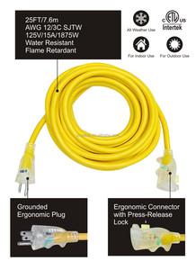 Etl Được Phê Duyệt NEMA 5-15P Để 5-15R Tiêu Chuẩn Mỹ Ngoài Trời Mở Rộng Dây Nhiệm Vụ Nặng Nề Điện Dây Điện Mở Rộng Dây - Product Image 2