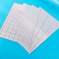 Nouvel arrivage d'étiquette de bande de sécurité Yi A4 Fan découpée en papier transparent feuille d'autocollant d'hologramme feuille de logo autocollants holographiques personnalisés