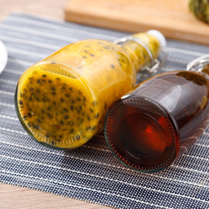 <span class=keywords><strong>Bottiglia</strong></span> in Vetro <span class=keywords><strong>da</strong></span> 100ml 150ml 500ml 1000ml con Tappo Facilmente Apribile, Bottiglie Trasparenti per Bevande, Birra, Vino, Acqua, <span class=keywords><strong>Bottiglia</strong></span> con Chiusura a Scatto - Product Image 5