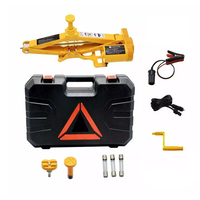 Cric hydraulique électrique portable 12V 3 tonnes en acier avec certification TUV, alimentation 120W