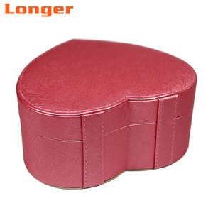 LG7195 portagioie in pelle a forma di cuore grande portagioie fatto a mano con <span class=keywords><strong>specchio</strong></span> per lo stoccaggio di <span class=keywords><strong>gioielli</strong></span> - Product Image 2