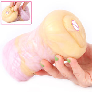 Geeba Nieuw Stimuleert Gehoornde Schapenvorm Masturbatie Speelgoed Mannelijke Simulatie Siliconen Dier Vliegtuig Cup Penis Massage Seksapparaat - Product Image 5