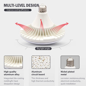 Ampoule LED de culture UFO ronde pour PC, spectre complet, 30W 20W, IP44, E26 E27, ampoules <span class=keywords><strong>Calla</strong></span> Lily pour la plantation - Product Image 2