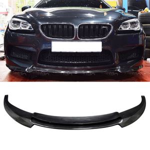 Para BMW Serie 6 F12 F13 M6 2014-2016, alerón delantero de fibra de carbono estilo V, labio de parachoques, divisor de barbilla, tuning automotriz - Product Image 1