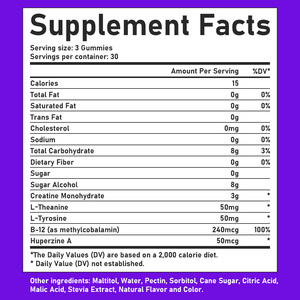 Fabricant de compléments alimentaires, gommes à la créatine monohydrate, nutrition sportive, gommes énergétiques pour adultes, développement musculaire, sans OGM - Product Image 2