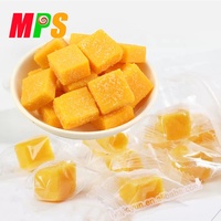 Halal Sappige Mango Smaak Zachte Jelly Gummy Cube Candy Voor Verkoop