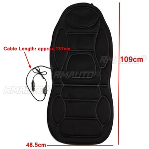 Coussin chauffant universel noir 12V pour siège avant de voiture, chauffe-siège électrique avec thermostat pour l'hiver, utilisation domestique - Product Image 6
