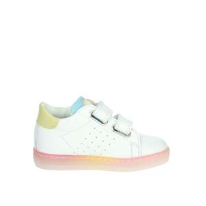 Zapatillas Falcotto para niña, diseño de estrellas blancas y rosas, cierre de velcro 497 - Product Image 4