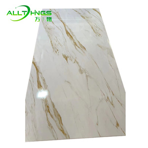 Chống xước chứng nhận UV tấm đá cẩm thạch PVC tường bằng đá cẩm thạch bảng điều khiển 3D in ấn liên tục mô hình phiến đá cẩm thạch - Product Image 4