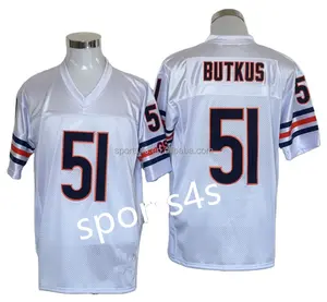 Disesuaikan jersey sepakbola Amerika chicago city bear outlet Sayers Butkus Payton Helter McMahon Singletary jersey