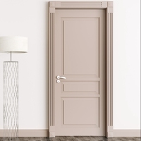 Ace poignée de porte en bois massif Double porte d'entrée frontale en bois français avec fer forgé