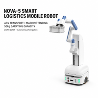 Robot mobile collaboratif Nova23 AGV avec PLC et bras robotique pour la logistique d'entrepôt et la livraison de matériel en intralogistique