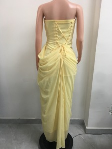 <span class=keywords><strong>Vestido</strong></span> <span class=keywords><strong>de</strong></span> Chifón para Mujer con Corsé sin Tirantes y Diseño <span class=keywords><strong>de</strong></span> Espina <span class=keywords><strong>de</strong></span> Pescado, <span class=keywords><strong>Vestido</strong></span> Largo Formal <span class=keywords><strong>de</strong></span> Noche con Abertura y Fruncido, Vestidos <span class=keywords><strong>de</strong></span> Moda Personalizados - Product Image 5