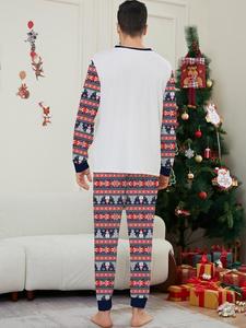 Ensemble <span class=keywords><strong>de</strong></span> pyjama <span class=keywords><strong>de</strong></span> Noël personnalisé pour femmes, imprimé bonhomme <span class=keywords><strong>de</strong></span> neige arc-en-ciel, <span class=keywords><strong>tenue</strong></span> thermique pour la famille, prix bas - Product Image 4