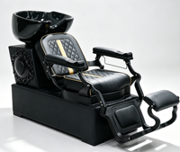 Nouvelle Arrivée - Fauteuil de Lavage de Cheveux Robuste Style Vintage Inclinable pour Salon de Coiffure et Services de Lavage de Cheveux