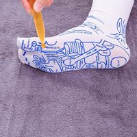 Chaussettes de réflexologie et d'acupression pour le massage des pieds avec points de pression, logo sur le dessous, vente en gros d'usine