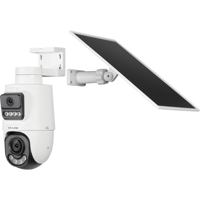 TP-LINK TL-IPC689XL Solar Powered 4G LTE Security Camera 25MP Full Color IP66 Waterproof 360 PTZ Dome Dual SIM H.264
