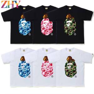 T-<span class=keywords><strong>shirt</strong></span> imprimé tendance pour homme ZHY Custom 2026 1.1 High Version avec lettrage, par un créateur de mode, vente chaude - Product Image 1